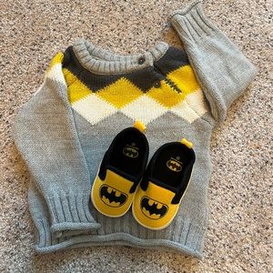 LC Waikiki Baby sweater and shoes.